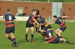 Cape Town Highschool bezoekt rugby vereniging De Bulldogs