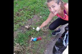 Ploggen in Almere tijdens de World Cleanup Day