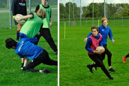 Leerlingen sportklas OVC vlammen op het Bulldogs rugby toernooi