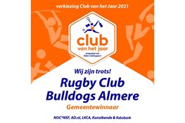 Rugby Club Bulldogs Almere Club van het jaar 2021 Almere en Flevoland