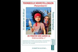 Zondag 31 oktober  - Een gloednieuw theateravontuur van: 'De Piraten van kamer 16'!