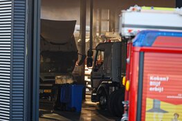 Brand bij Renault Trucks in Almere