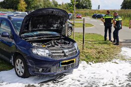 Gestolen auto vliegt in brand in Almere