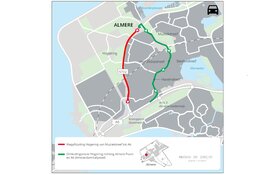 Weekendafsluiting N72 Hogering (Almere) en gewijzigde verkeerssituatie