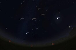 Kom de maan, Mars en sterren bekijken op 24 en 25 februari