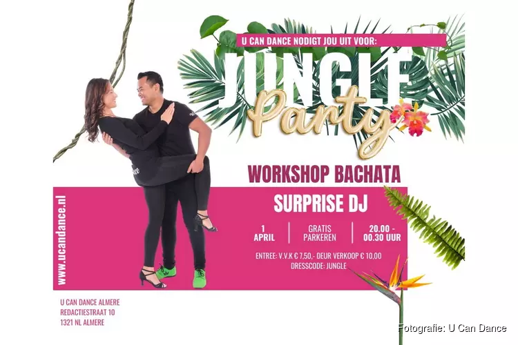 U Can Dance organiseert een feestje met het thema Jungle