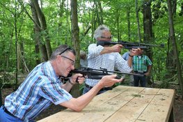 Leer luchtbuks schieten in een open inschrijving