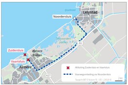 Renovatie Zuidersluis bij Almere start maandag 16 oktober