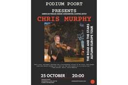 Internationaal bezoek in Podium Poort door multi-instrumentalist Chris Murphy op 25 oktober 2023