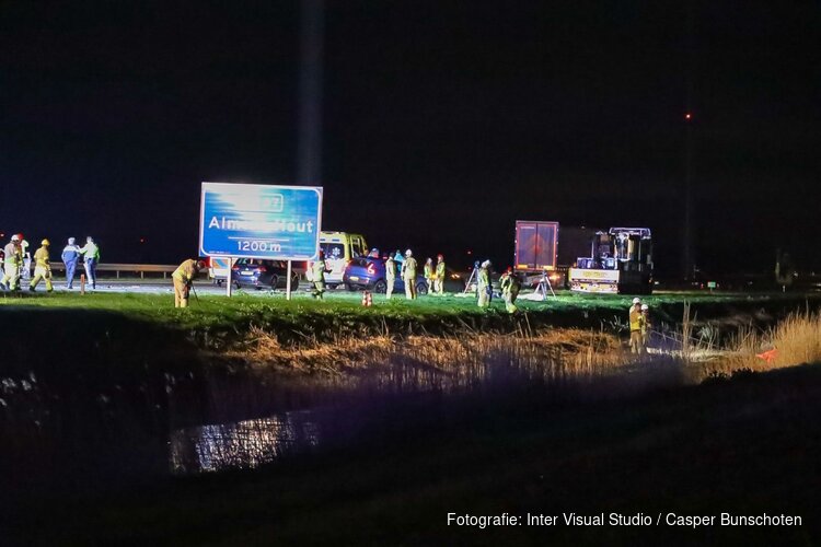 Dodelijk ongeval op A27 bij Almere