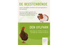 Nieuwe openingstijden kinderboerderijen