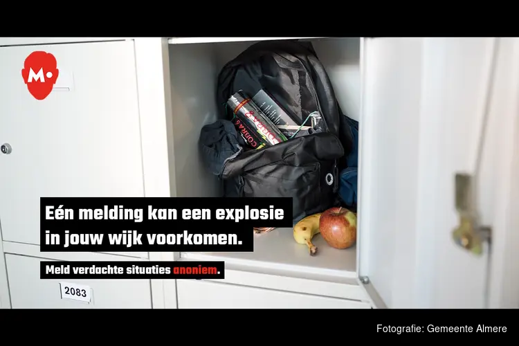 Almere doet mee aan landelijke campagne tegen explosies