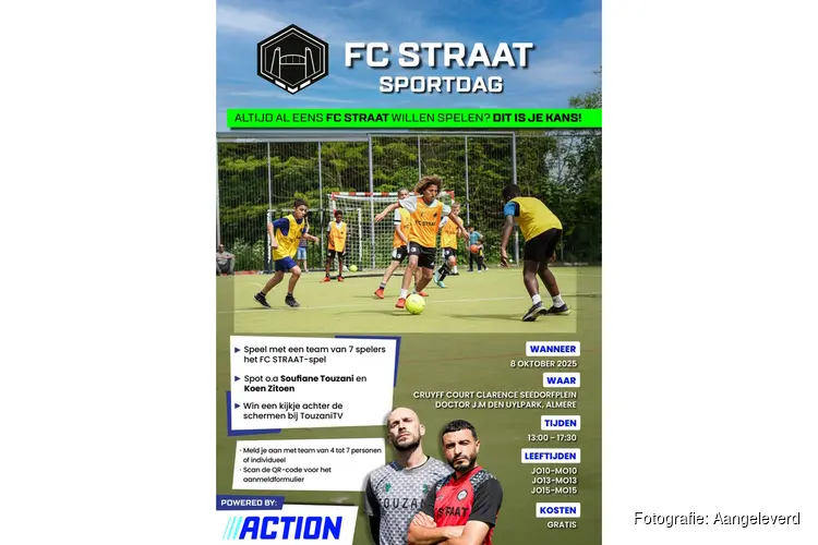 Doe mee met de FC STRAAT Sportdag in Almere op 8 oktober
