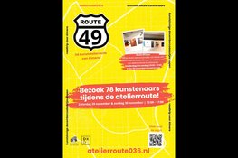 Kunstenaarsroute Route 49 op 29 en 30 november in Almere