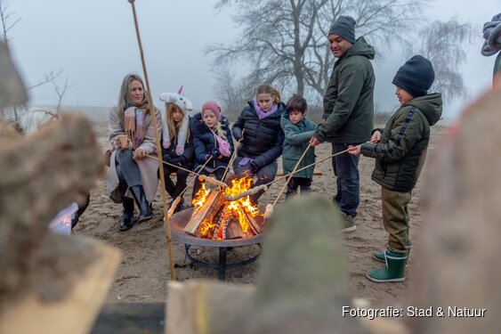 Vurige winteravond op het Almeerderstrand