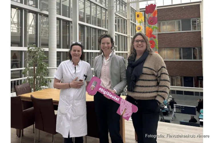 Flevoziekenhuis ontvangt DigiSleutel: extra hulp bij digitale zorg