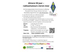 Almere 50 jaar: radioamateurs vieren mee