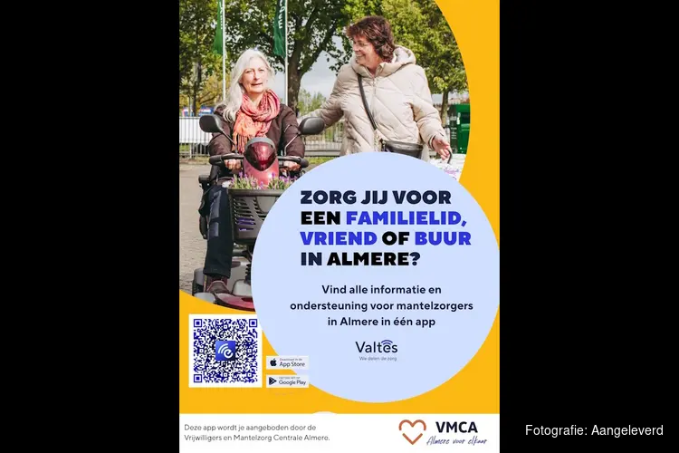 Nieuwe app helpt inwoners van Almere die zorgen voor een ander