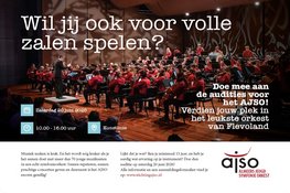 Wil jij ook voor volle zalen spelen? Doe mee aan de audities voor het Almeers Jeugd Symfonie Orkest