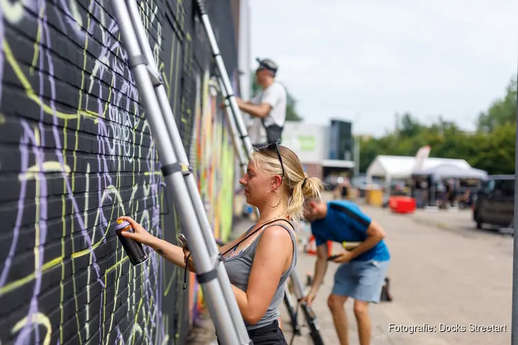 Docks Streetart Festival verandert Almere Centrum in een openluchtmuseum