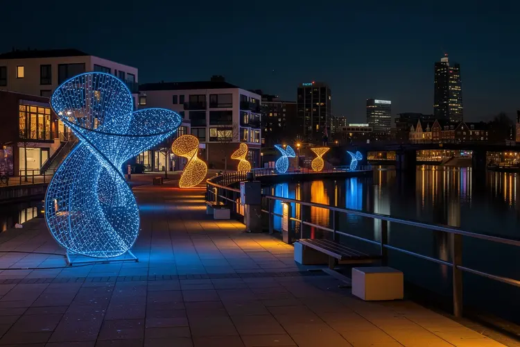 Lichtkunstfestival Alluminous terug in Almere